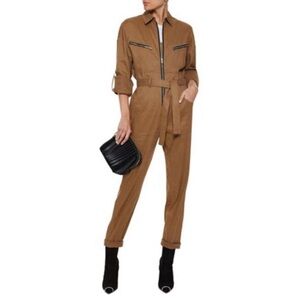 IRO Iggy Jumpsuit Belted Zip Detail Boilersuit 8